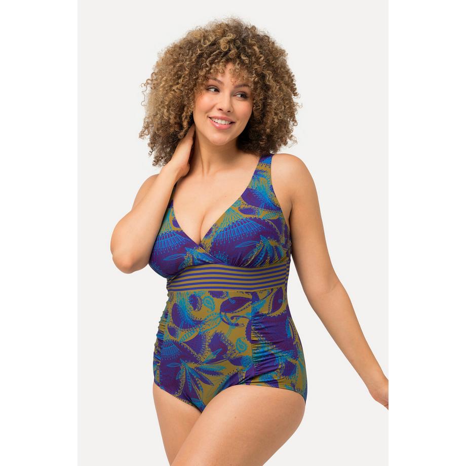 Ulla Popken Maillot de bain Imprimé Sportif Bonnets Souples  