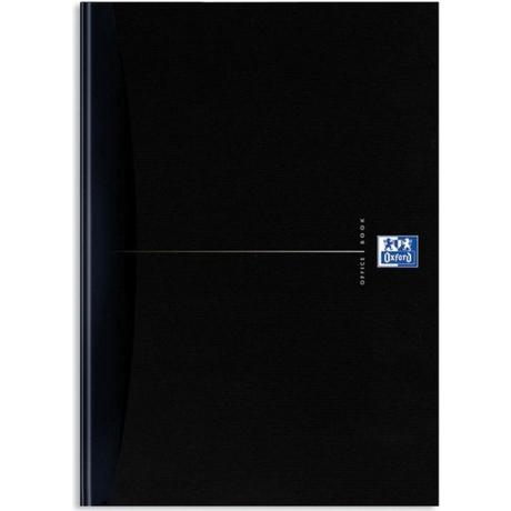Oxford OXFORD Office-Notizbuch A4 100104227 schwarz, kariert 5mm 96 Blatt  