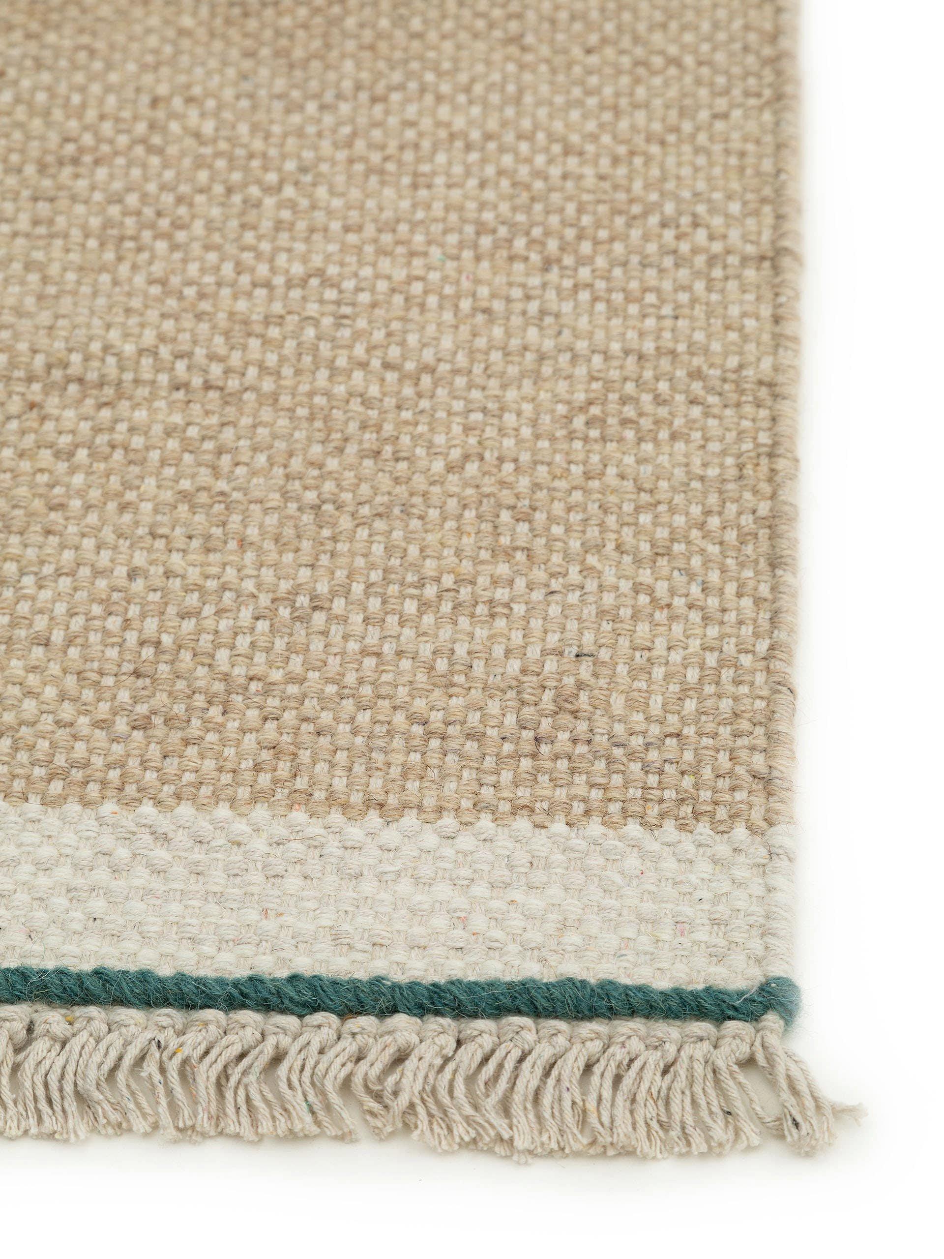 Benuta Wollteppich Läufer Karla Beige  