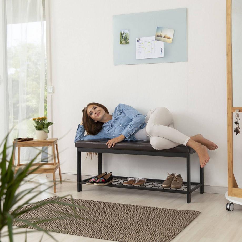 B2X Banc à chaussures XXL avec coussin  