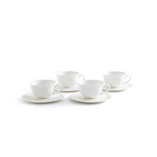 La Redoute Intérieurs 4er-Set Kaffeetassen und Untertassen Hirène  