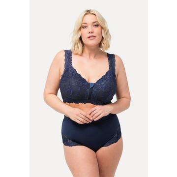 Bralette sans armatures, avec fermeture à glissière et dentelle