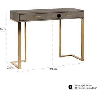 mutoni Table console Marie-Lou or 110  