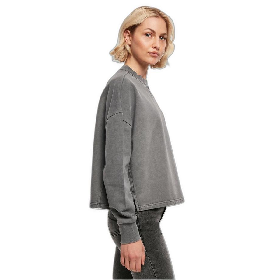 URBAN CLASSICS Rundhalspullover aus dickem Flee  