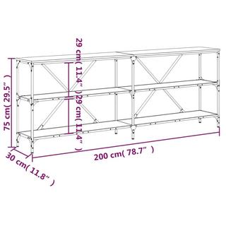 VidaXL Table console bois d'ingénierie  