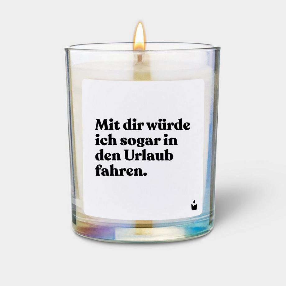 CandleHand Bougie Parfumée Woody Mit dir würde ich sogar in den Urlaub fahren.  