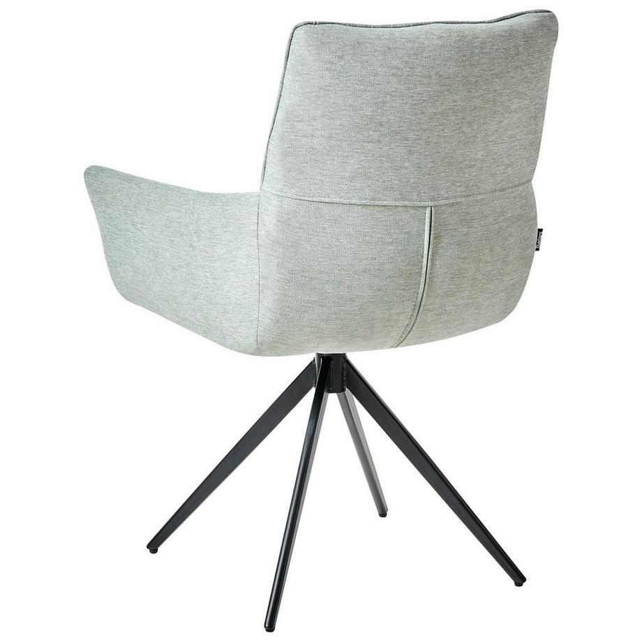 Beliani Chaise de salle à manger en Tissu  CORBIE  