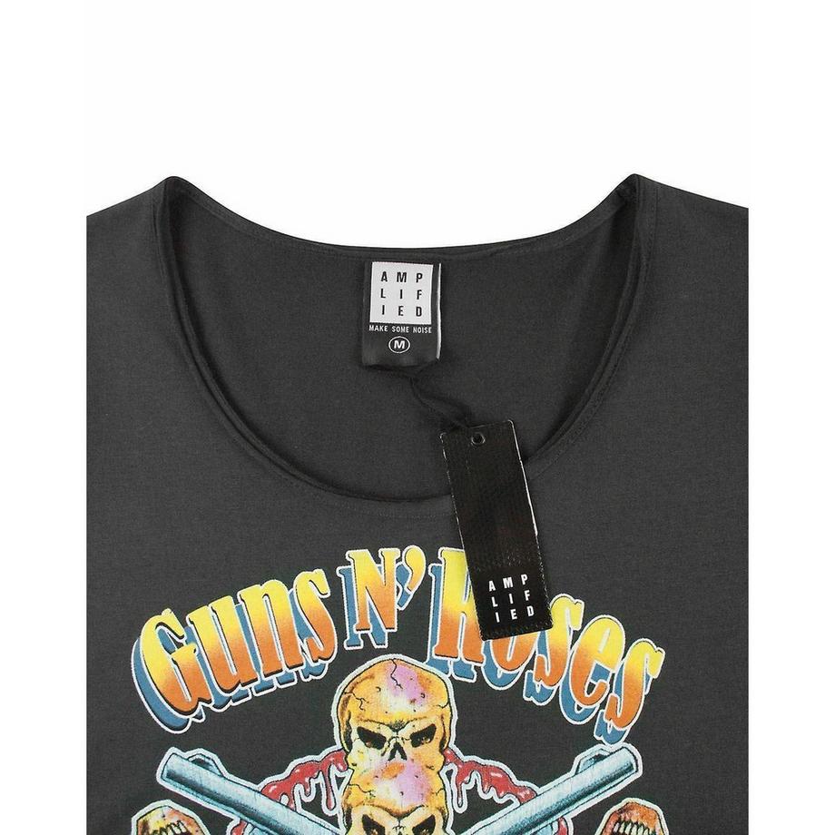 Amplified Guns N Roses Totenkopf Kreuz T-Shirt  