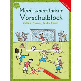 Mein superstarker Vorschulblock. Zahlen, Formen, Fehler finden Barnhusen, Friederike; Bettzieche, Uta (Illustrationen); Woernle, Hela (Illustrationen) Copertina rigida 