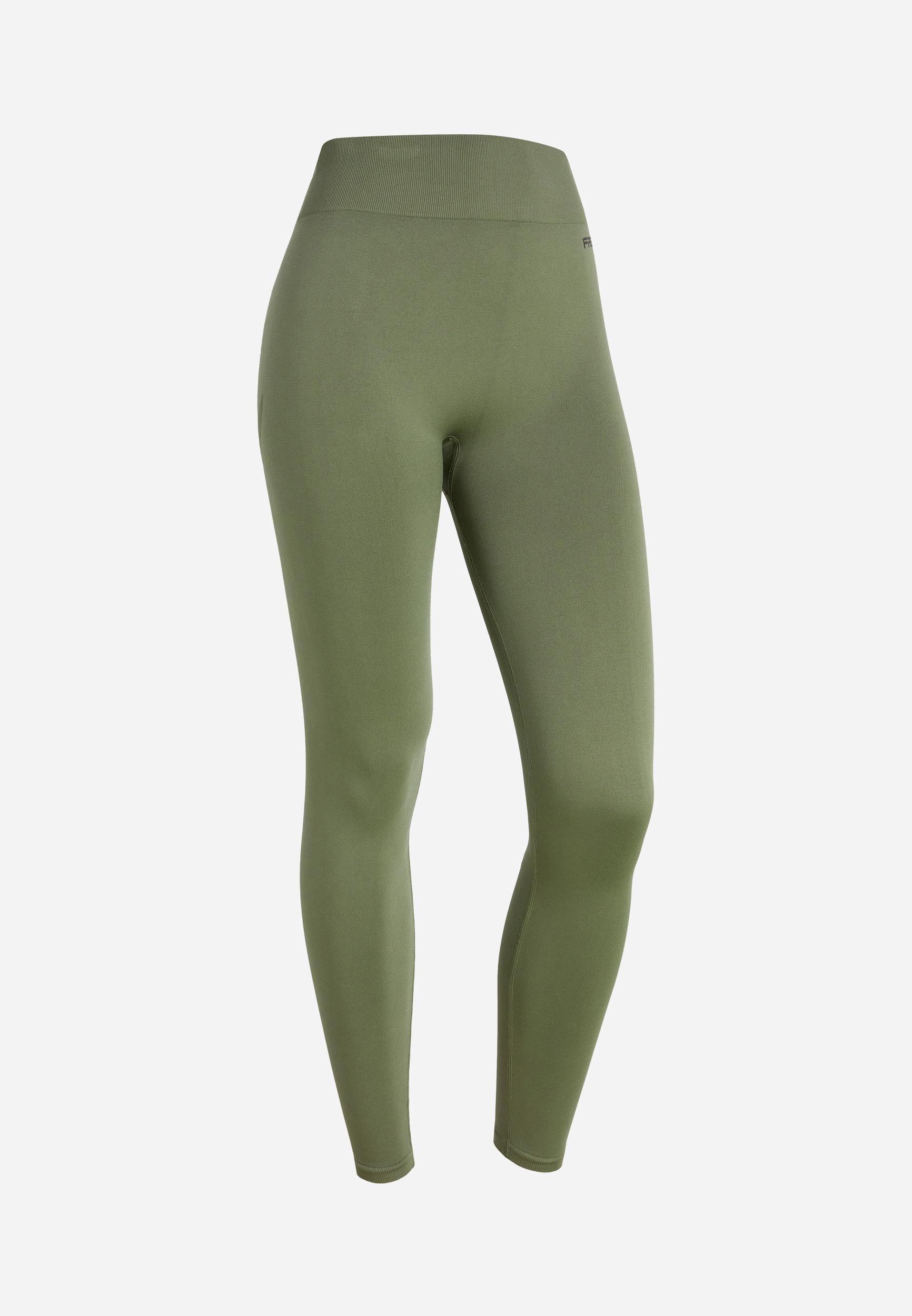 Image of Seamless Sport Leggins 7/8 Unisex Grün XS/S