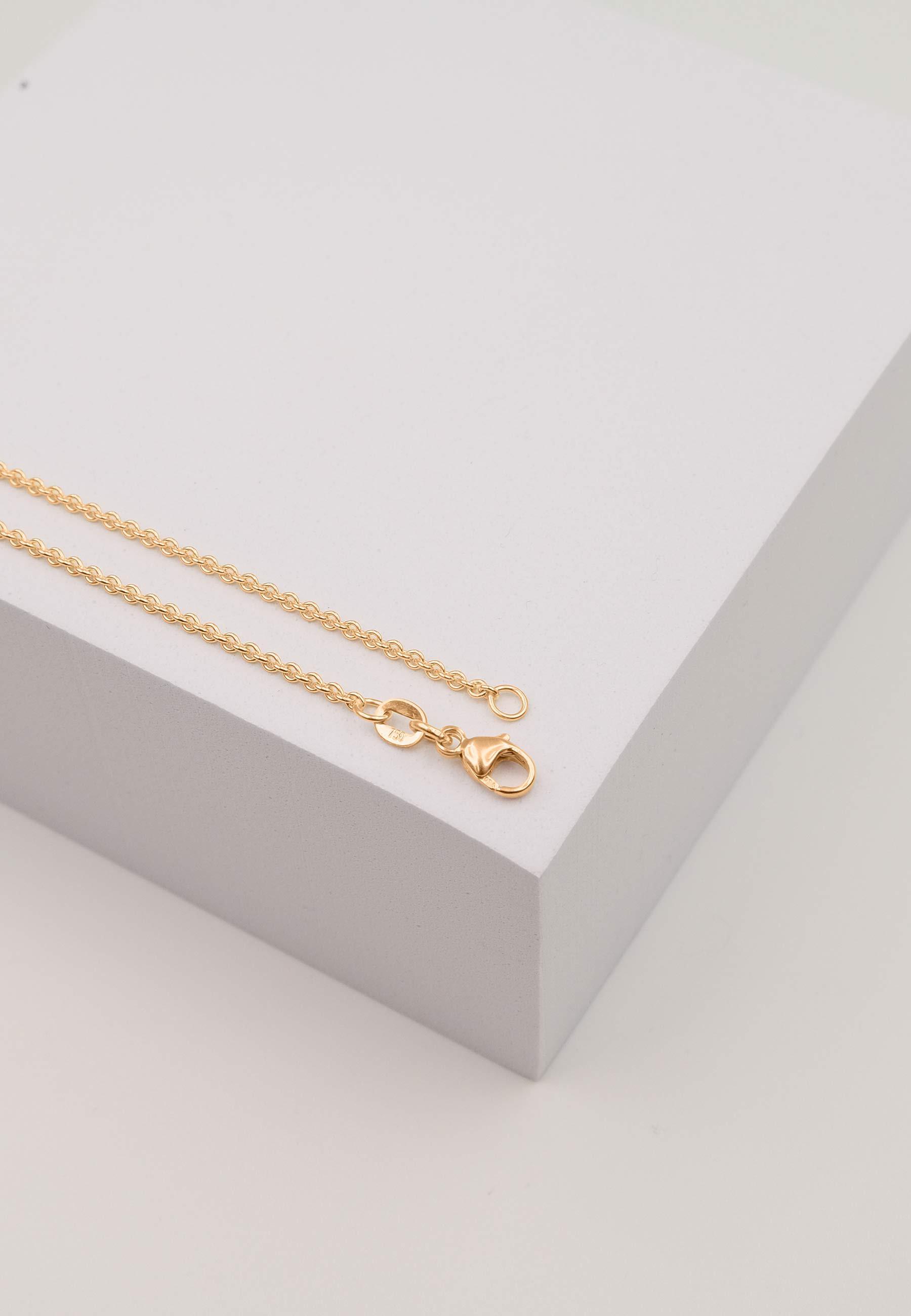 Image of Collier Rundanker Rotgold 750, 1.7mm, 55cm Damen Gold 55 CM