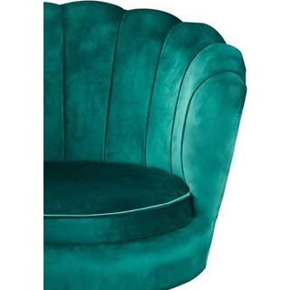 mutoni Chaise Shell velours vert  