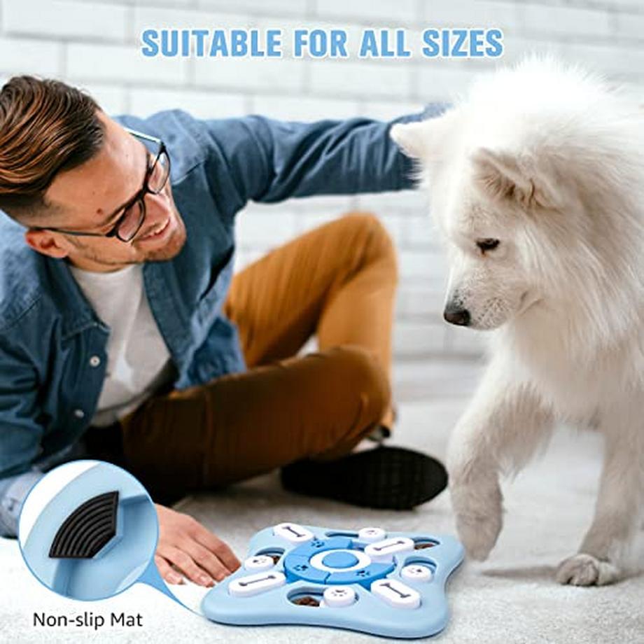 Alopini  Jouet pour chien intelligent avec couineur, jouet intelligent pour chiens, jouet pour chiens de petite, moyenne et grande taille, chiots et chats. 