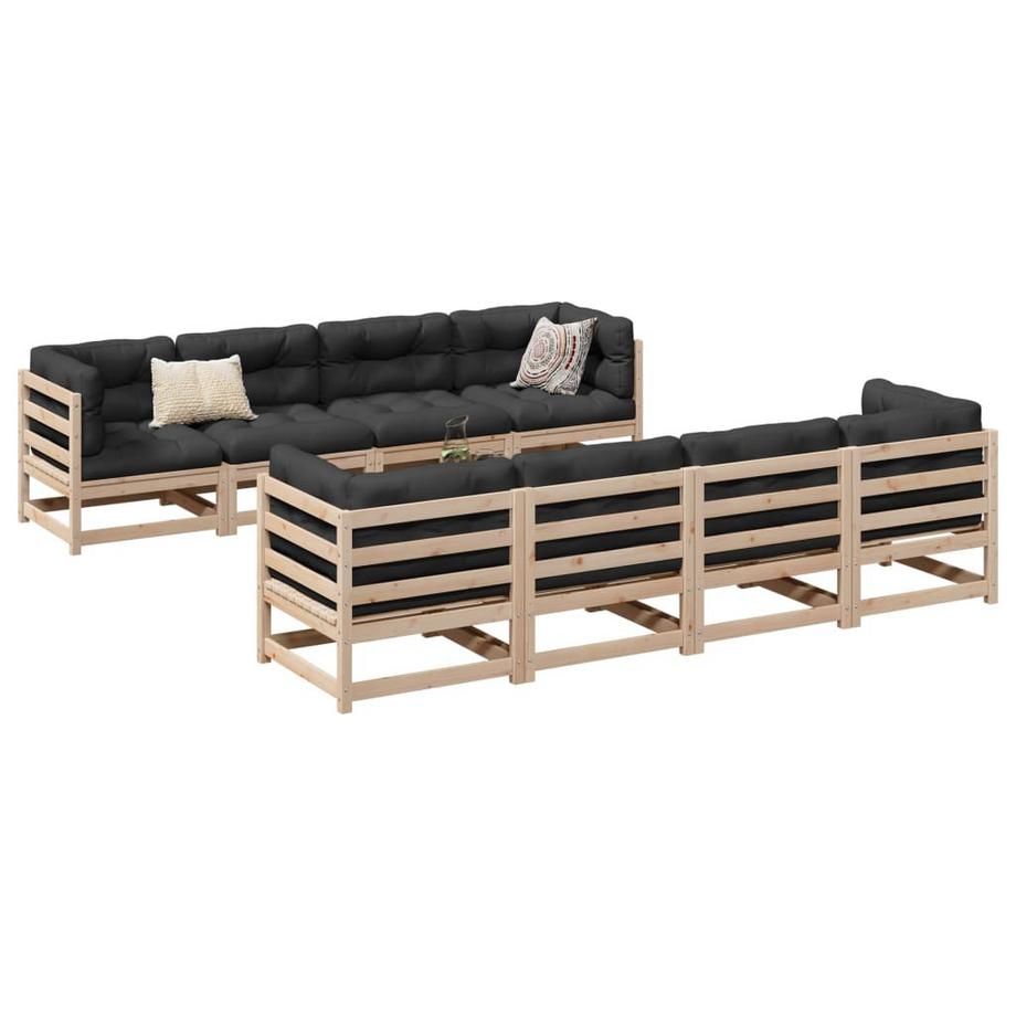 VidaXL set divano da giardino Legno di pino  