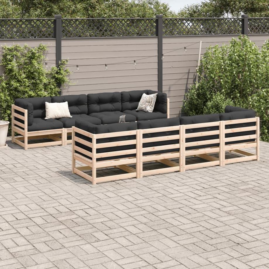 VidaXL set divano da giardino Legno di pino  