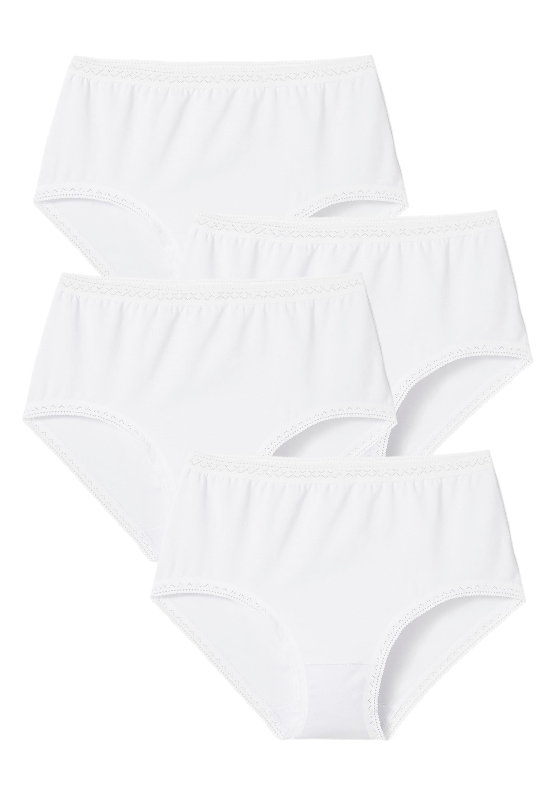 Image of Midi-slips Im 3er-pack + 1 Gratis. Unisex Weiss 38/40