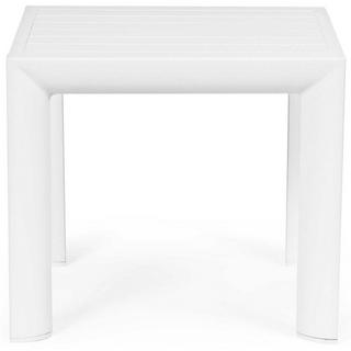 mutoni Table d'appoint de jardin croisière 40x40 blanche GK50  