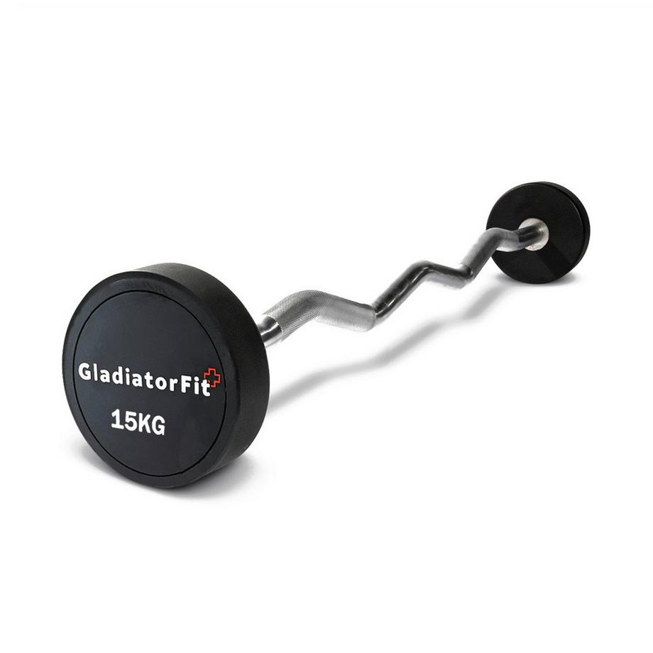 Curl lungo con manubri di gomma