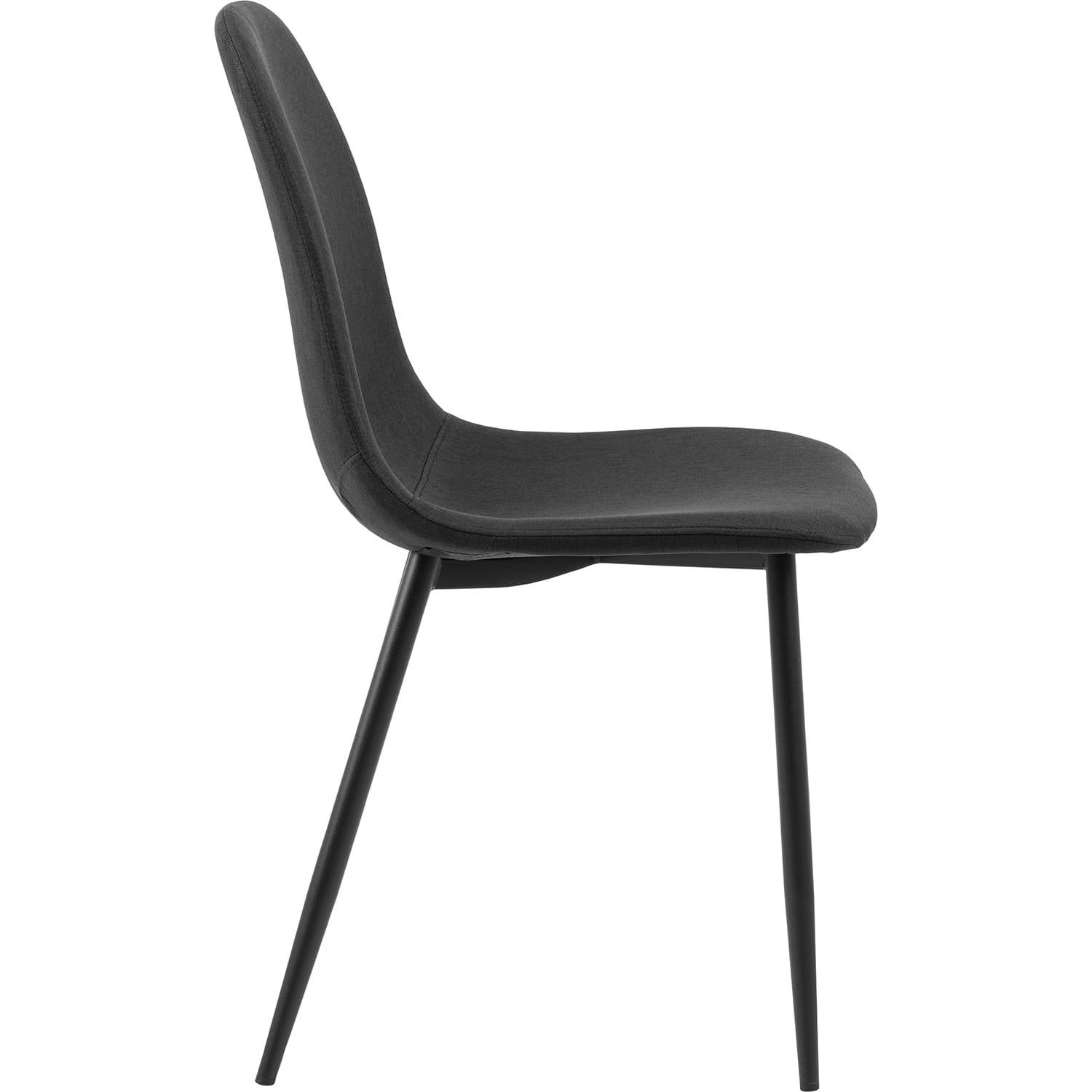 mutoni Chaise de salle à manger Cordelia noir (1 pièce)  