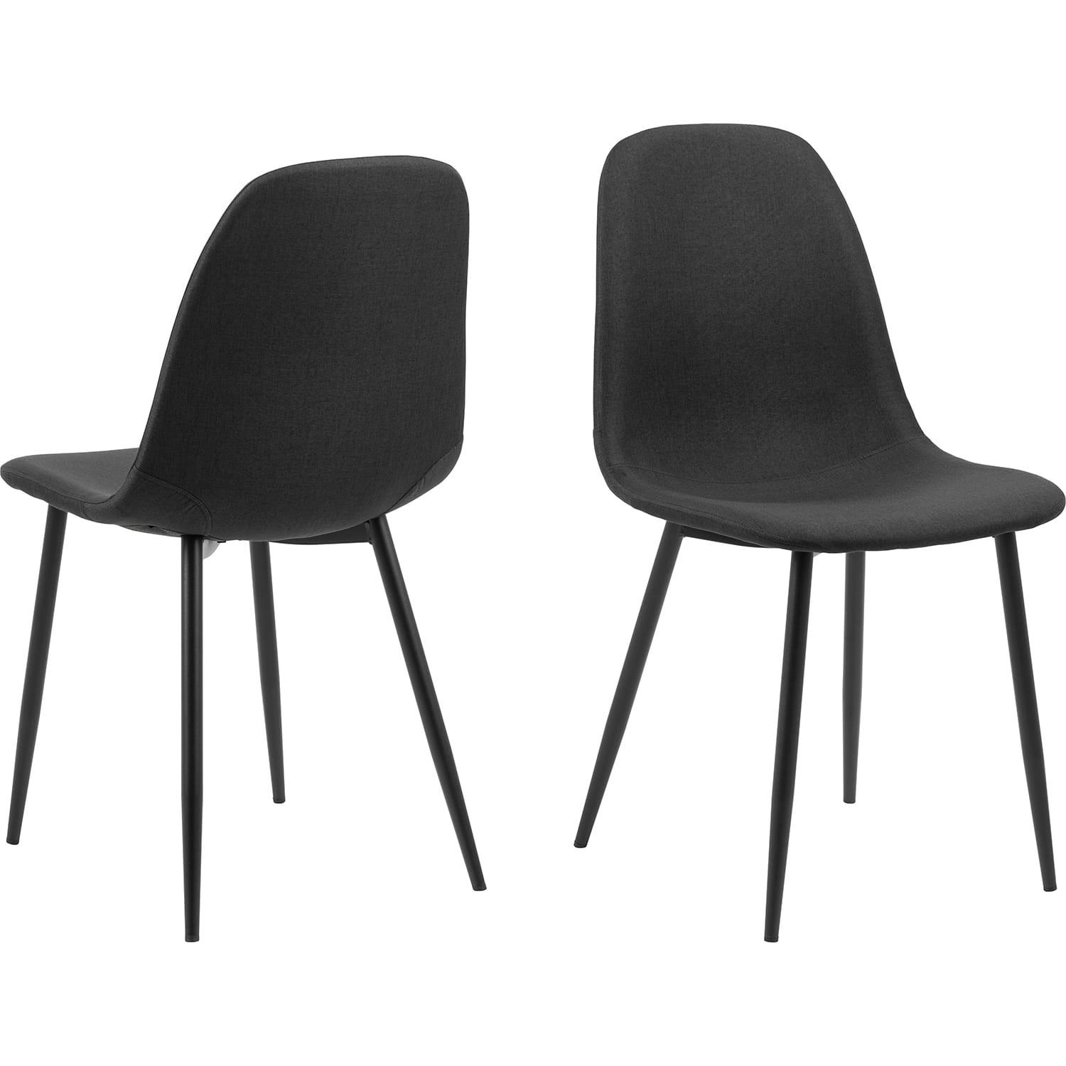 mutoni Chaise de salle à manger Cordelia noir (1 pièce)  