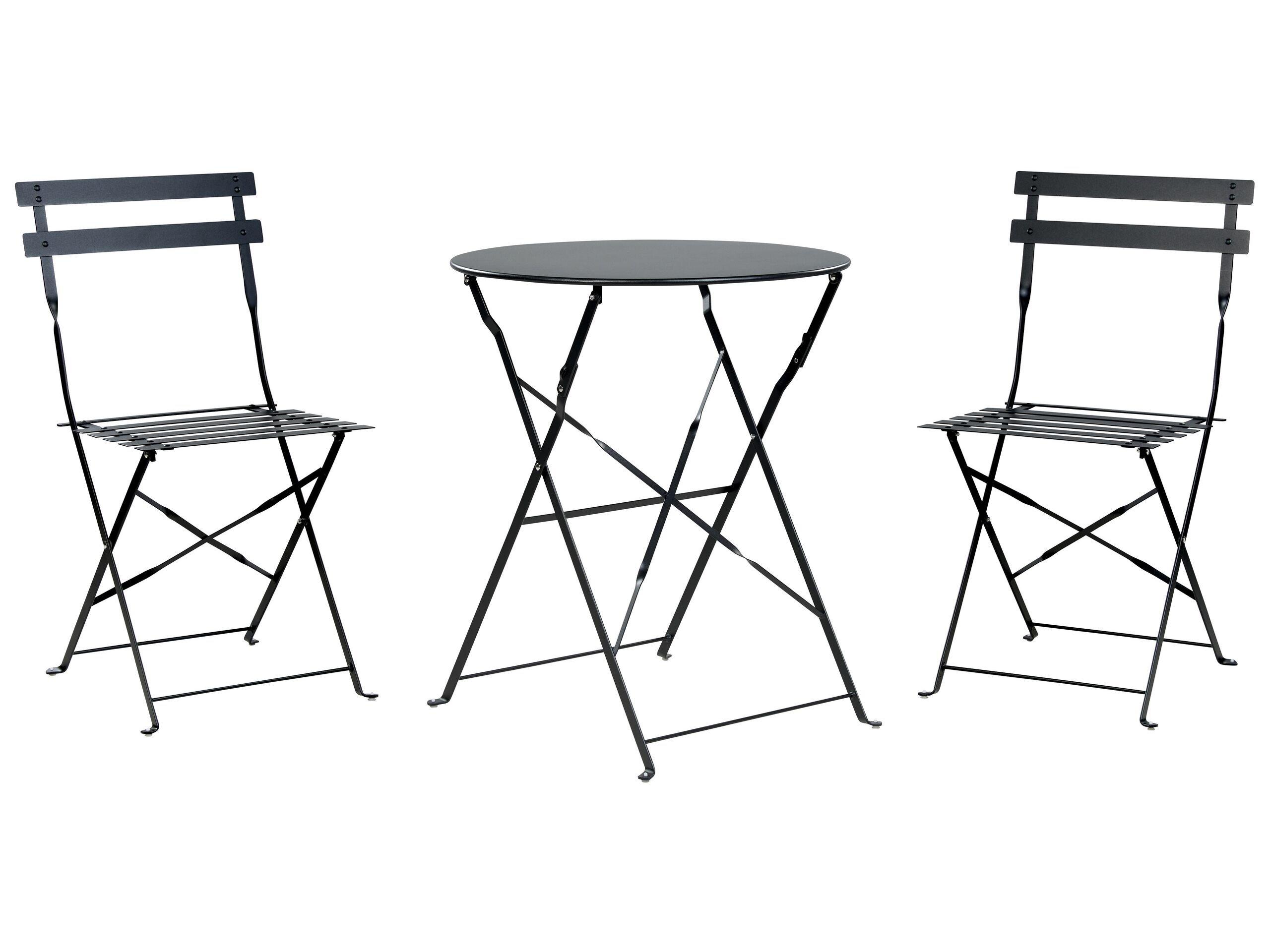 Beliani Bistro Set aus Stahl Modern FIORI  