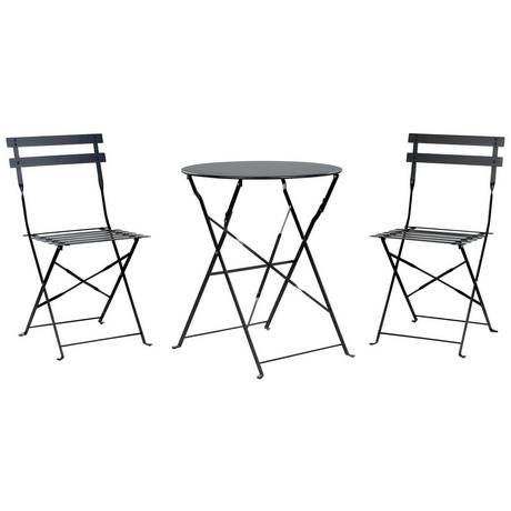 Beliani Bistro Set aus Stahl Modern FIORI  