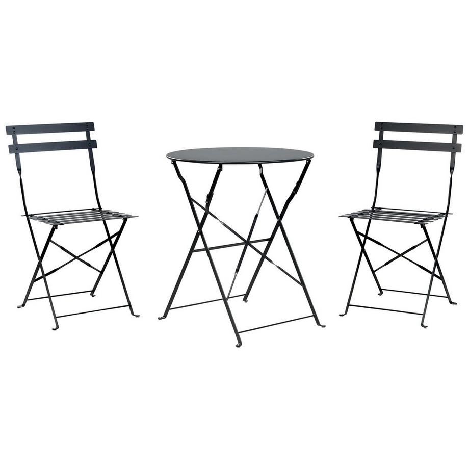 Beliani Set bistrot en Acciaio Moderno FIORI  