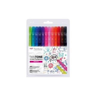 Tombow TOMBOW Fasermaler TwinTone Marker 12-tlg.  