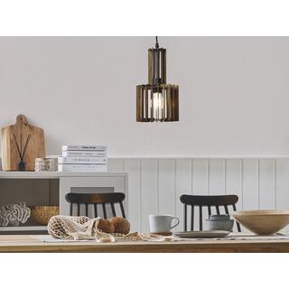 Beliani Lampe suspension en Contreplaqué Scandinave NIARI  