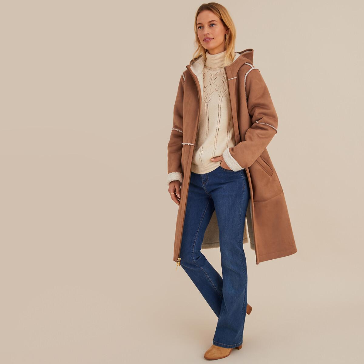 La Redoute Collections  Rollkragenpullover aus Feinstrick mit Ajourmuster 