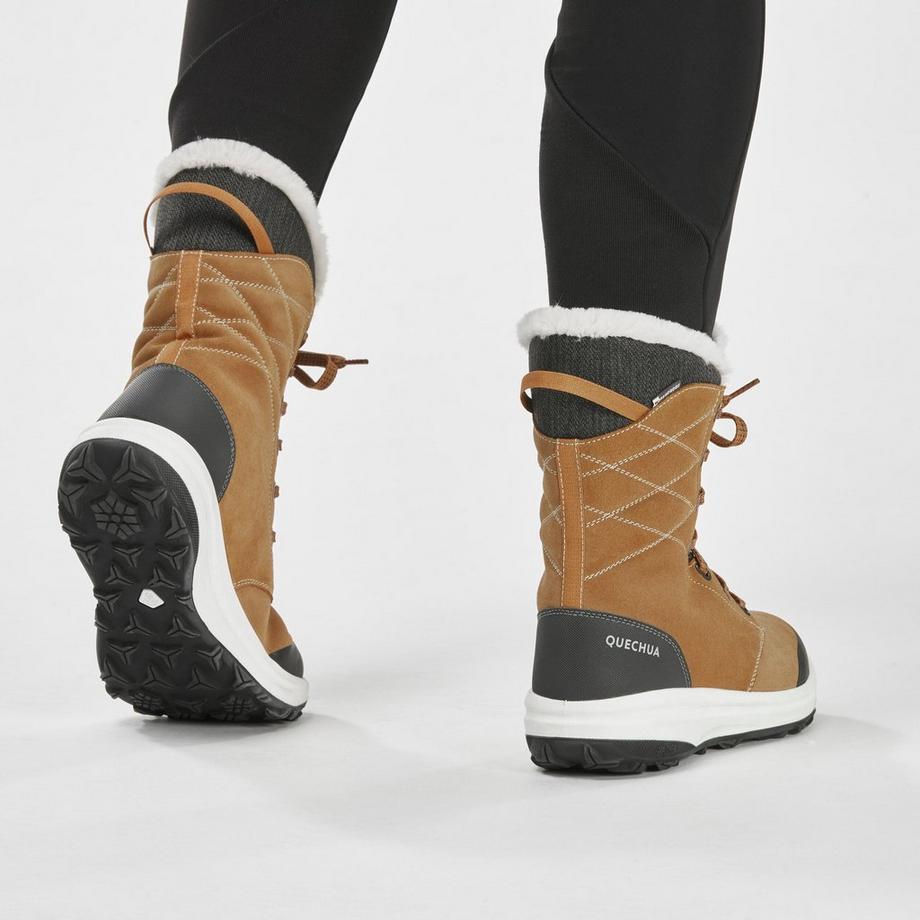 QUECHUA SH500 X-Warm Chaussures de randonnée d'hiver hautes imperméables pour femme  