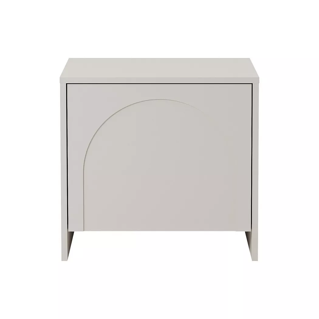 Vente-unique - Table de chevet NALYRA, One Size, Beige