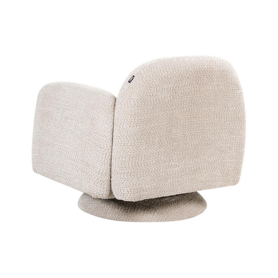 Beliani Fauteuil pivotant en Tissu Moderne AAPUA  