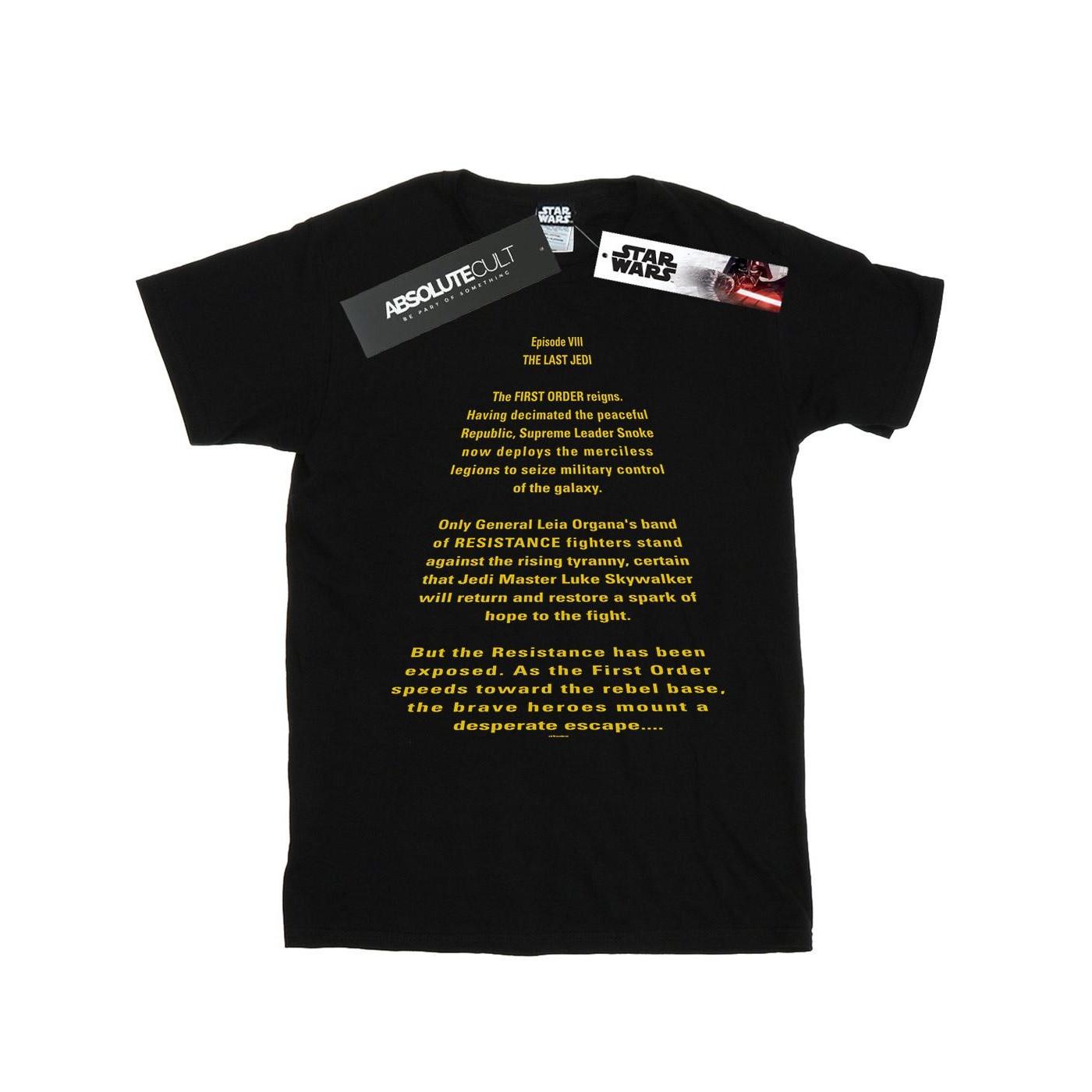 Image of The Last Jedi Opening Crawl Tshirt Herren Schwarz XL