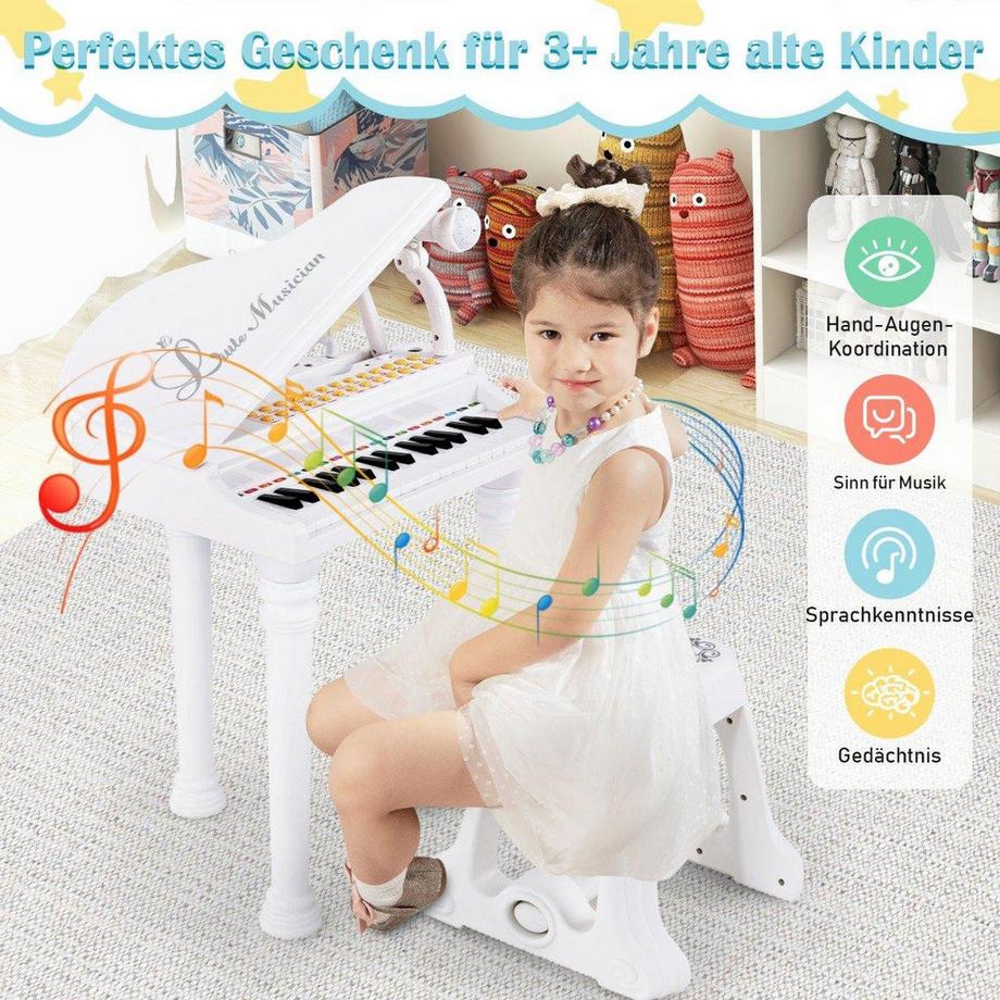 Clavier électronique pour enfants avec tabouret