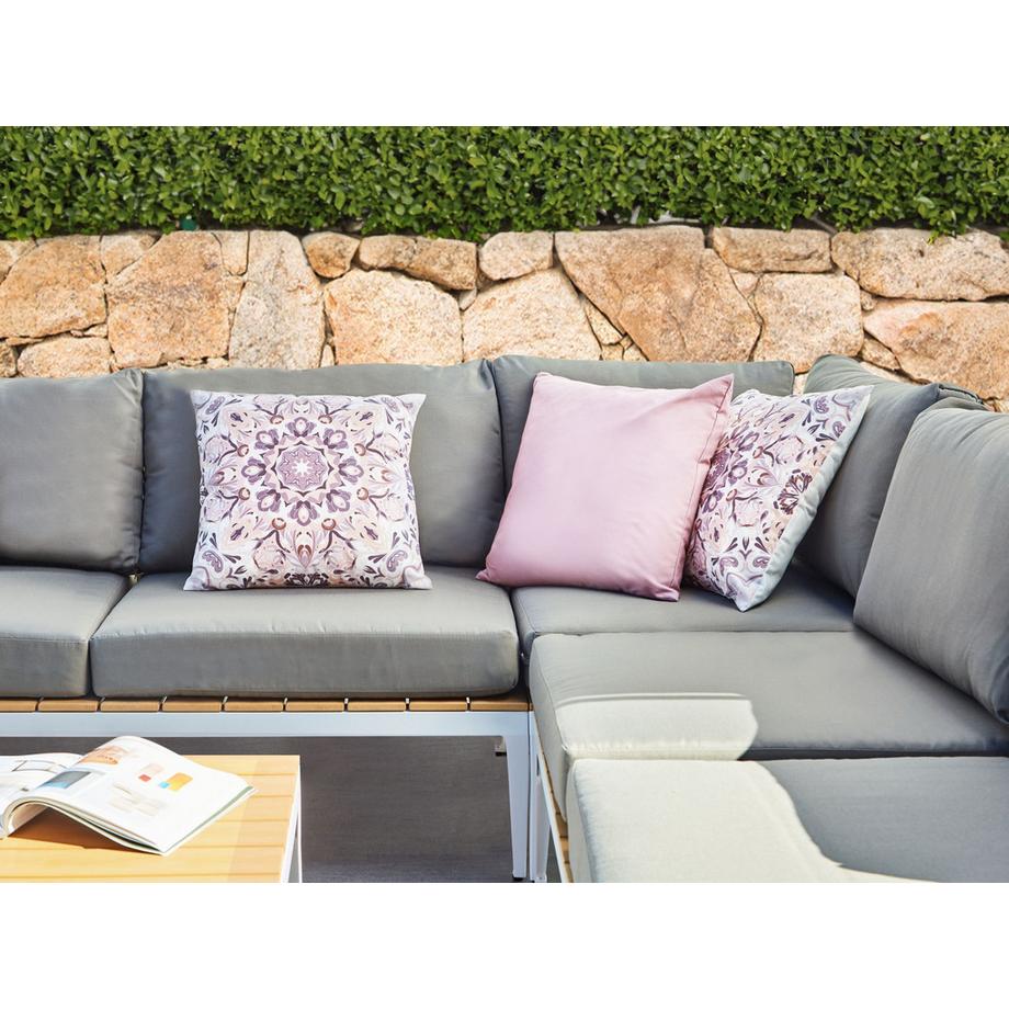 Beliani Gartenkissen 3er Set aus Polyester Modern SAMMIT  