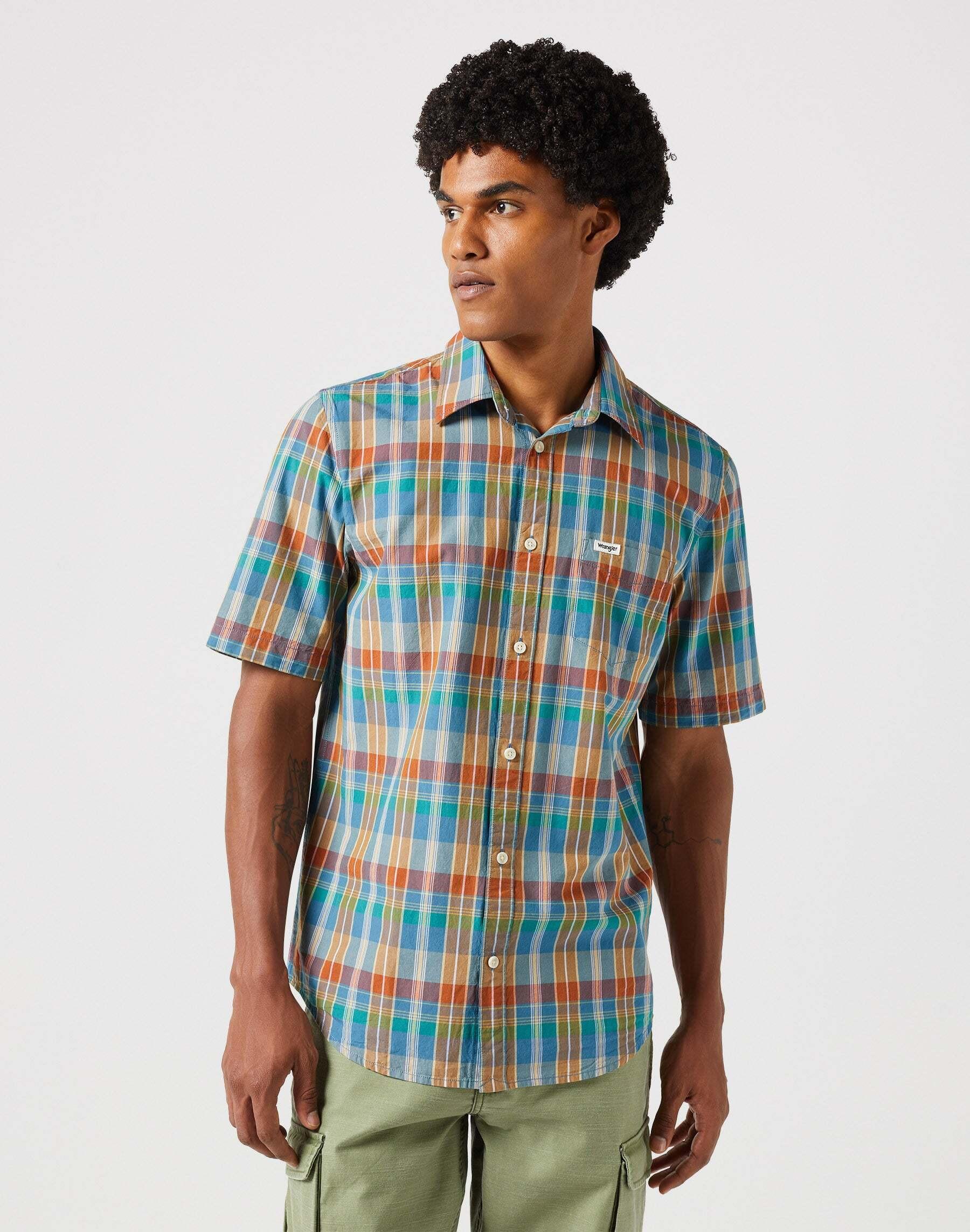 Image of Hemden One Pocket Shirt Unisex Blau L