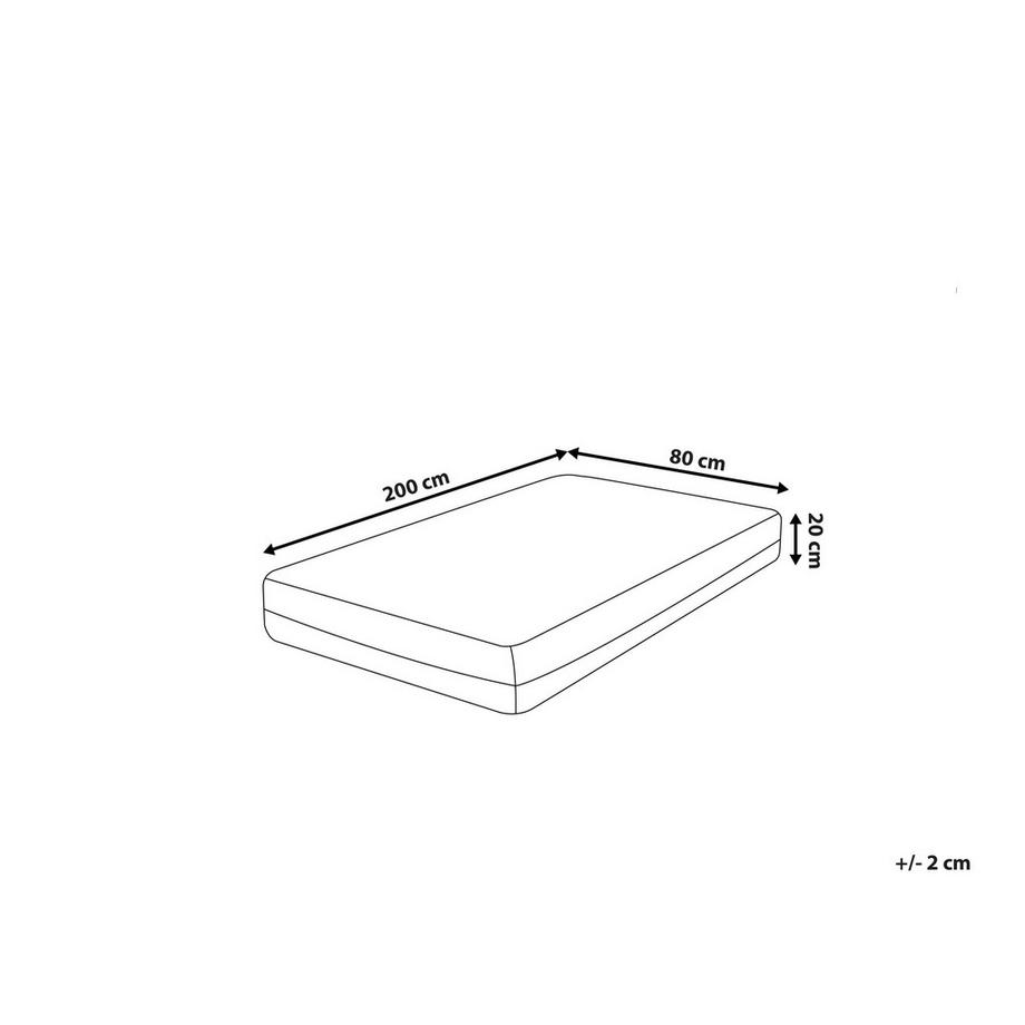 Beliani Materasso in Memory Foam en Schiuma PU  GLEE  