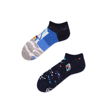 Space Trip Sneakersocks - Many Mornings