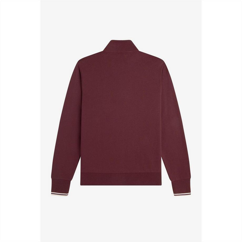 FRED PERRY Sweatshirt mit halbem Reißverschluss  