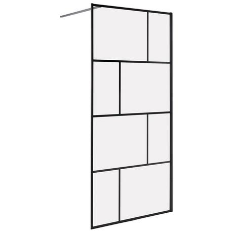 Beliani Parois de douche en Verre de sécurité Minimaliste TAPAJOS  