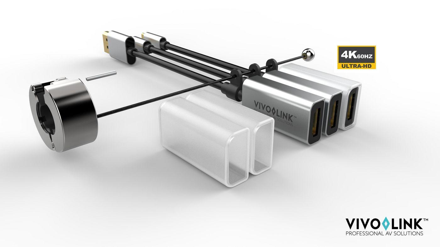 Vivolink  Vivolink PROADRING7S Videokabel-Adapter DisplayPort + Mini DisplayPort + USB Type-C 3 x HDMI 