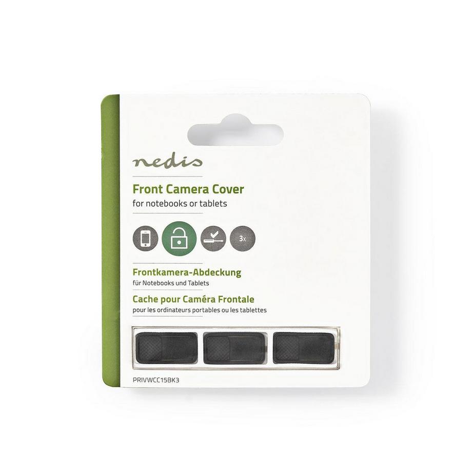 Nedis  Protection webcam | Utilisé pour : Ordinateur | Plastique | Adhésif au dos | 1 pc. 