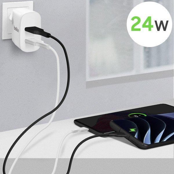 belkin  2x USB 24W Netzteil + USB-C Kabel Belkin 