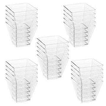 25x Dessertschalen aus Kunststoff