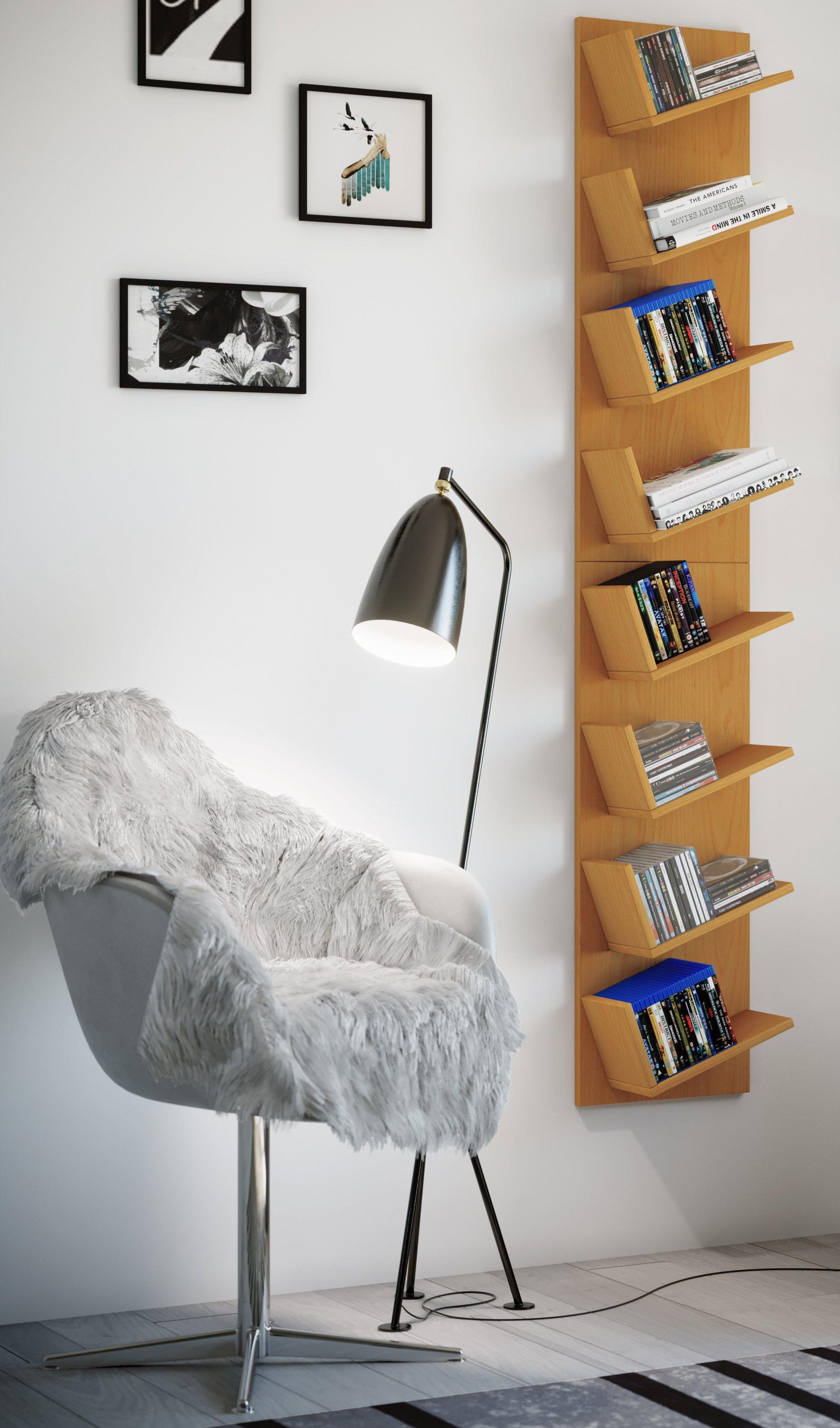 VCM Holz Wandregal Hängeregal Regal Bücherregal Wandboard Deko Board Lansi Maxi  