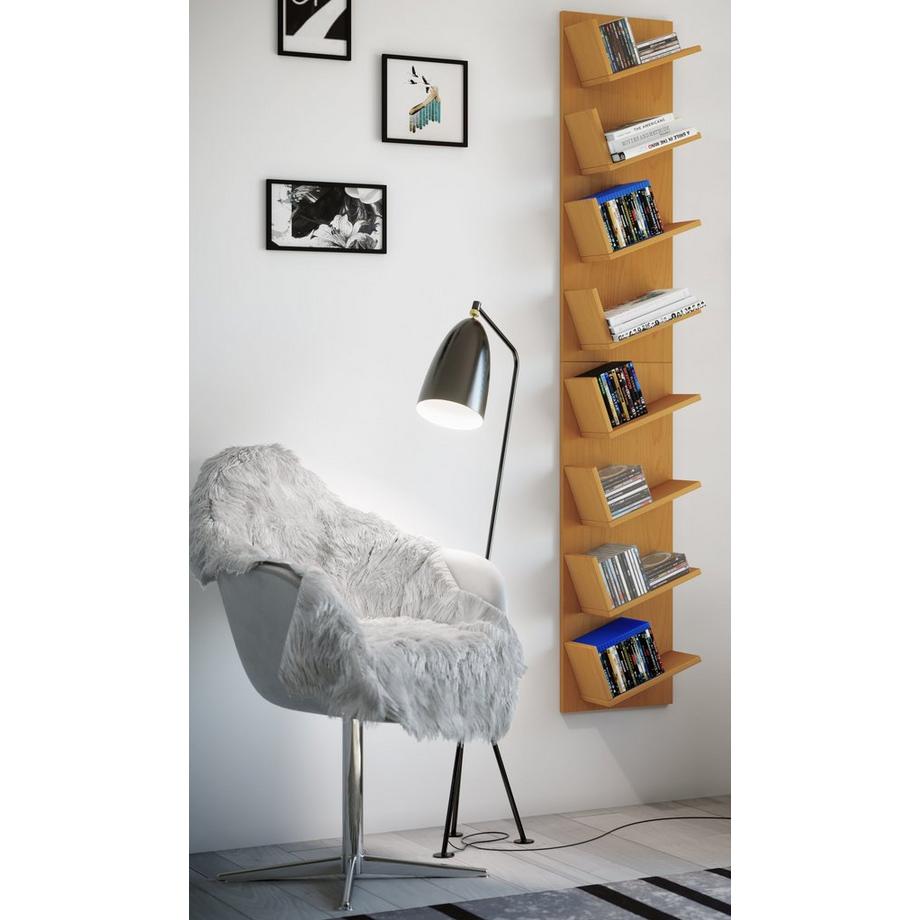 VCM Étagère murale en bois Étagère à suspendre Étagère à livres Tableau mural Deko Board Lansi Maxi  