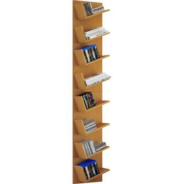 Holzregal hängend | platzsparendes Regal | Maße: H. 180 x B. 33 x T. 16 cm | Elegantes Regal hängend | Aufbewahrungsregal | Bücherregal | Wandboard -