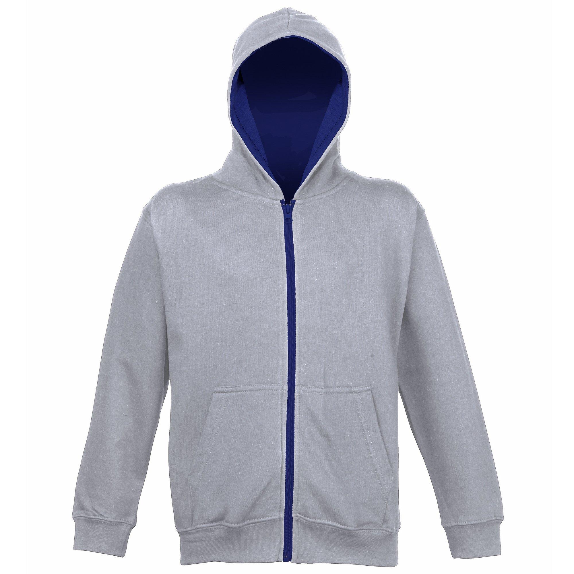Image of Kapuzen Weste Varsity Jungen Grau 152
