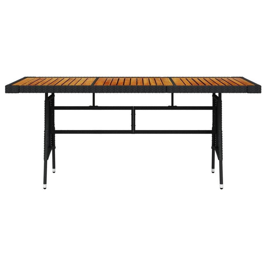 VidaXL Table de jardin rotin synthétique  